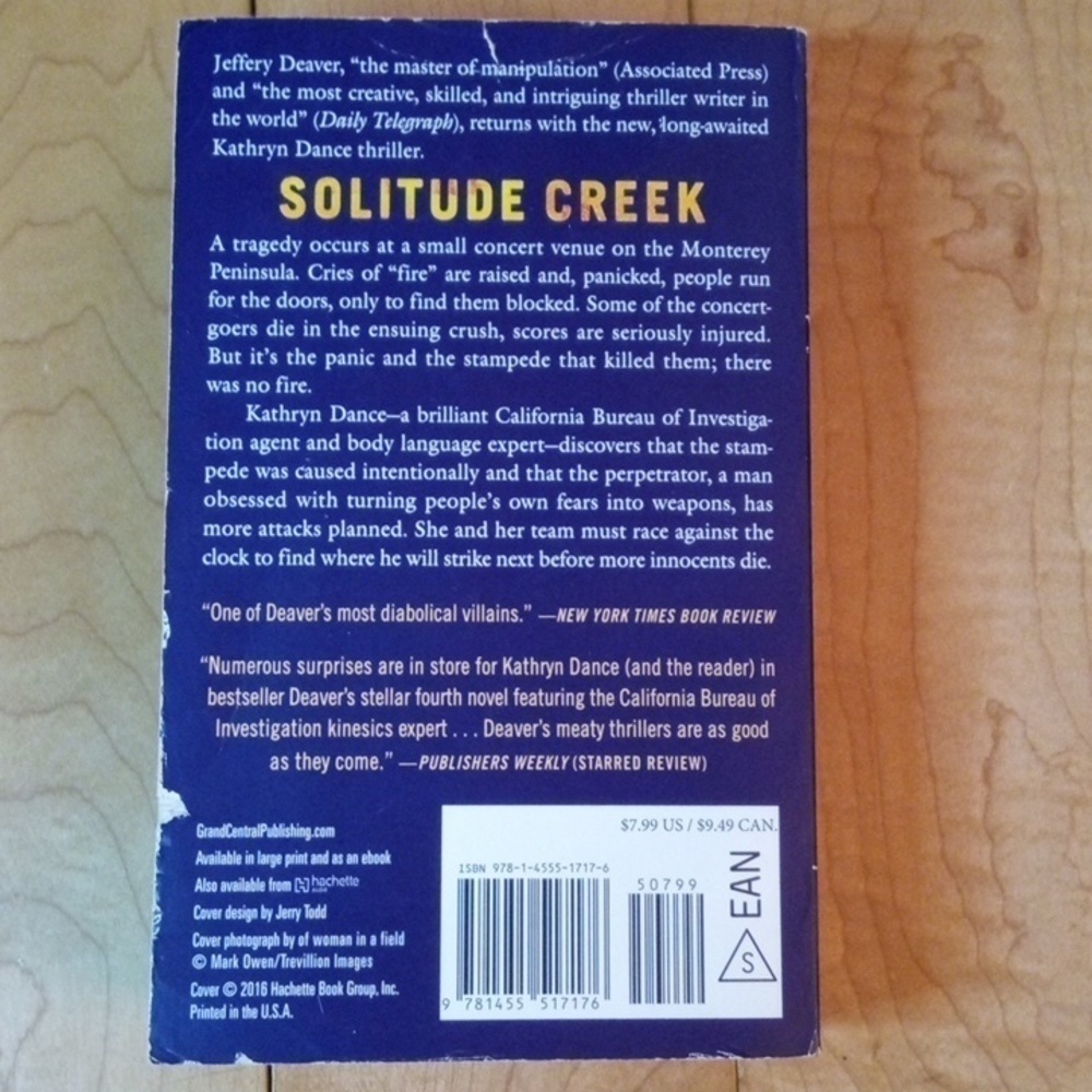 Solitude Creek by Jeffrey Deaver - Picture 2 of 2